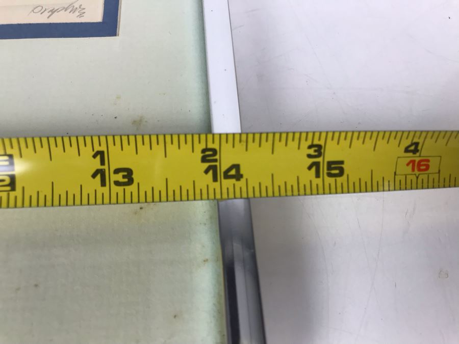 Limited Edition Hand Signed Embossed Paper Humpback Whales Etching 14W X 14H Frame - LJE [Photo 10]