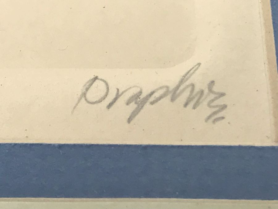 Limited Edition Hand Signed Embossed Paper Humpback Whales Etching 14W X 14H Frame - LJE [Photo 5]