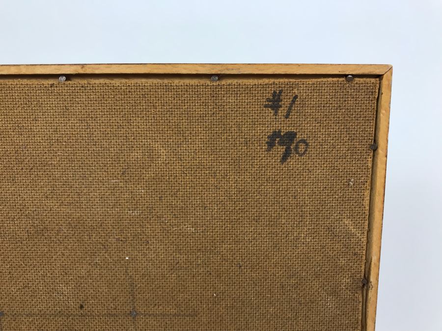 Vintage 1967 Mid-Century Original Painting By L. Rosing 11W X 13H Frame - LJE [Photo 11]