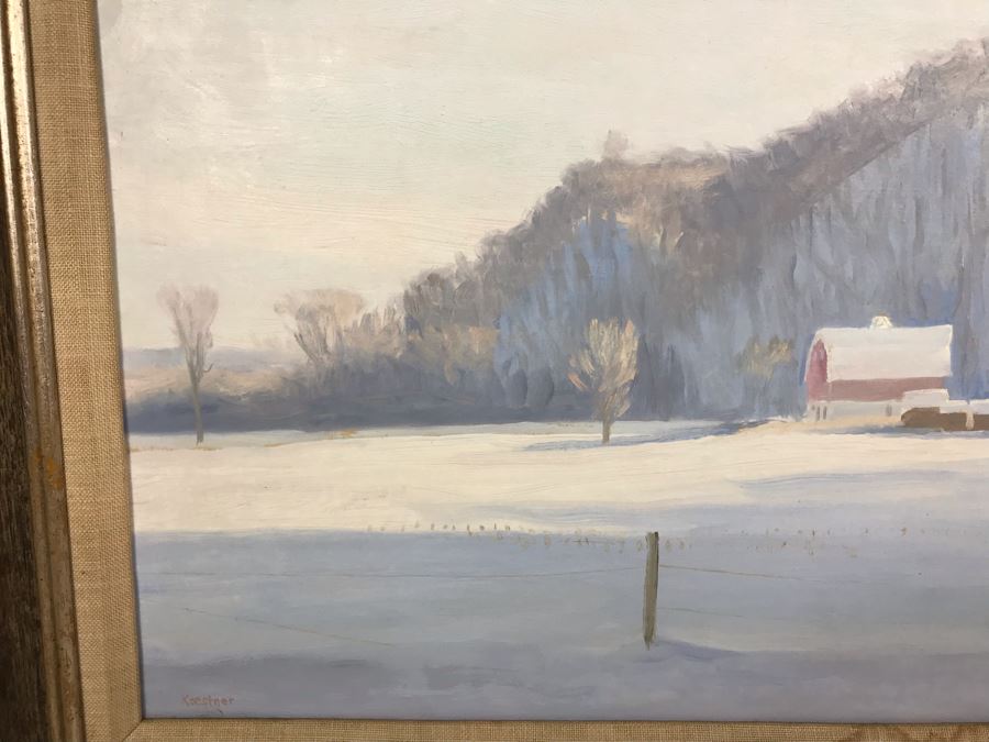 Original Don Koestner (1923-2009) Painting Poet Laureate Of Minnesota Impressionism 18 X 12 - LJE [Photo 5]