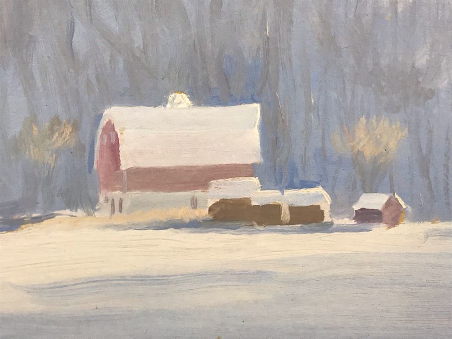 Original Don Koestner (1923-2009) Painting Poet Laureate Of Minnesota Impressionism 18 X 12 - LJE [Photo 9]