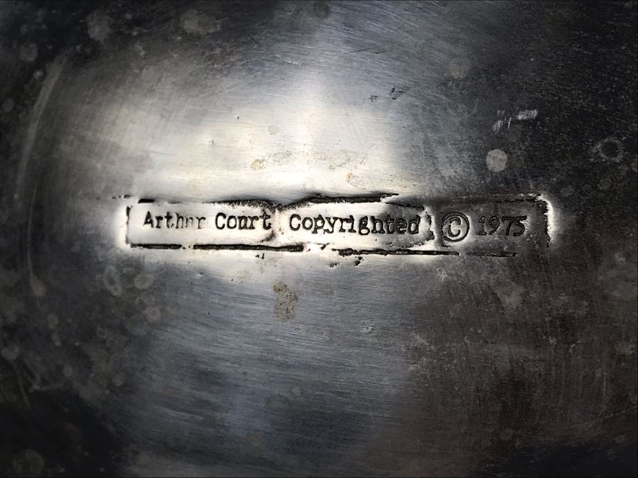 Vintage 1975 Arthur Court Polished Aluminum Fish Tray Platter 25W X 13H - LJE [Photo 10]