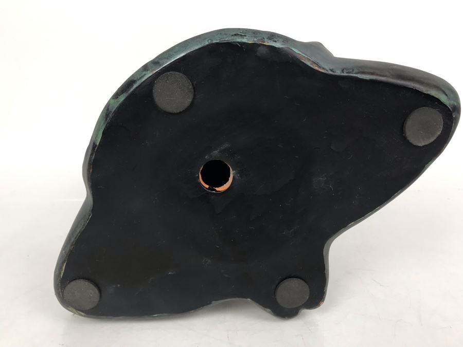 Meditating Turtle Painted Terracotta Sculpture 9.5H [Photo 6]