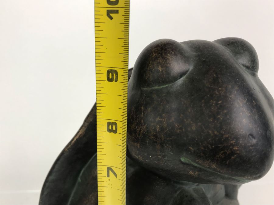 Meditating Turtle Painted Terracotta Sculpture 9.5H [Photo 8]