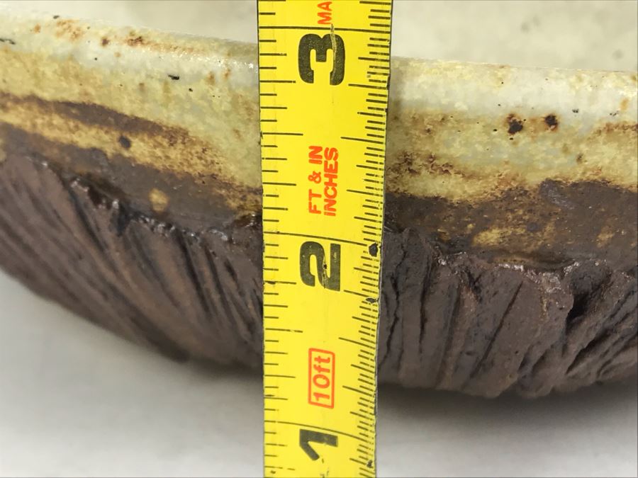 Signed Pottery Bowl 11R X 3H [Photo 8]