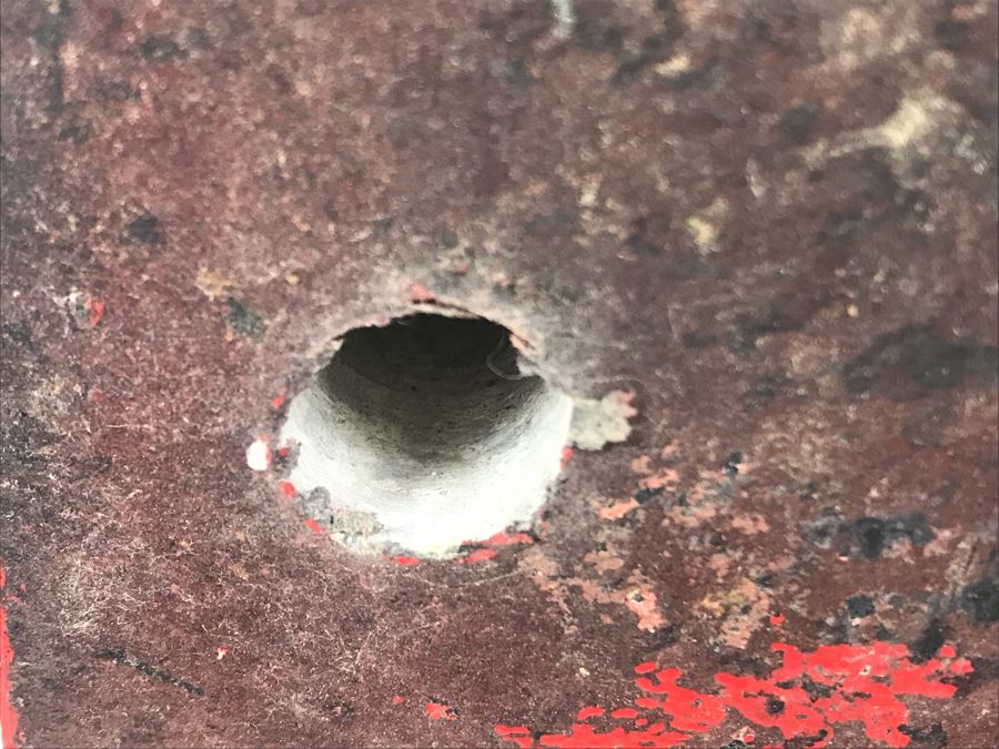 Vintage Painted Red Chalkware Chinese Figurine 18H [Photo 10]