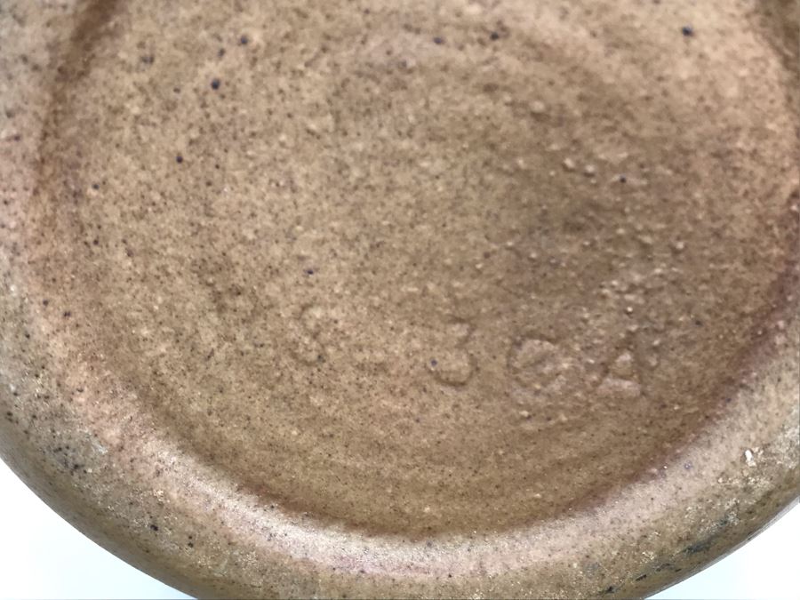 Signed Mid-Century Art Pottery Vase 7H [Photo 9]