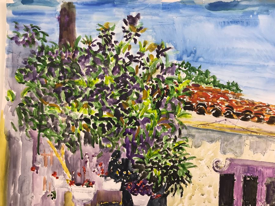 Original Signed Painting Of Balboa Park By Maria 'Van Den Haag' Becker 36W X 32H [Photo 6]