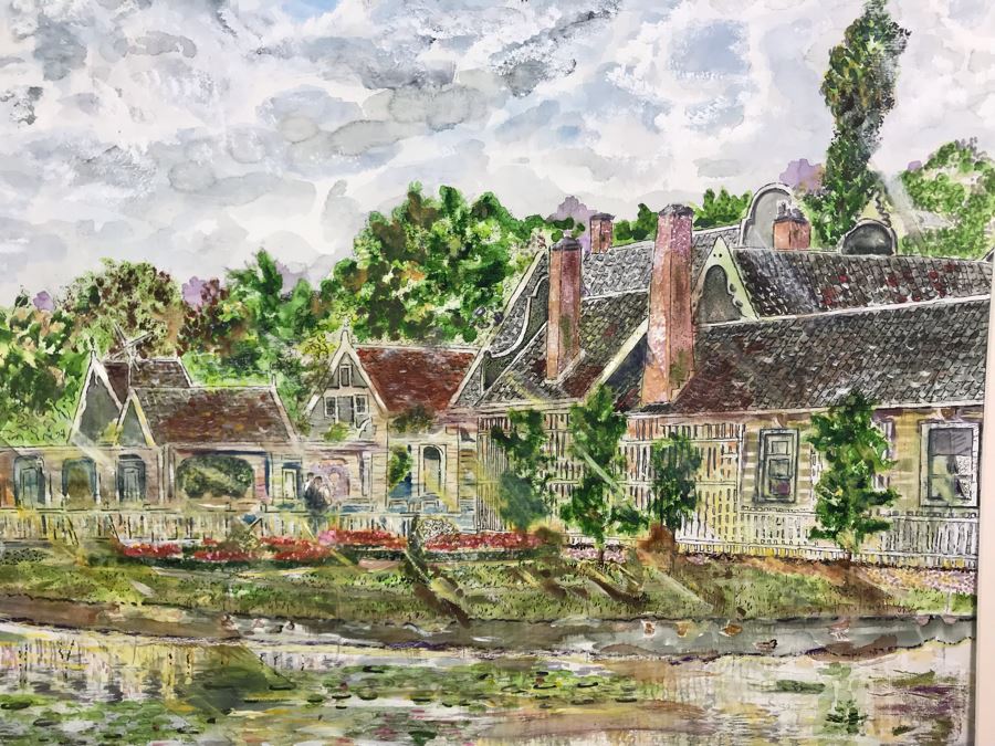 Original Signed Painting Titled 'Man With A Chip On His Shoulder' By Maria 'Van Den Haag' Becker 40W X 32H [Photo 3]