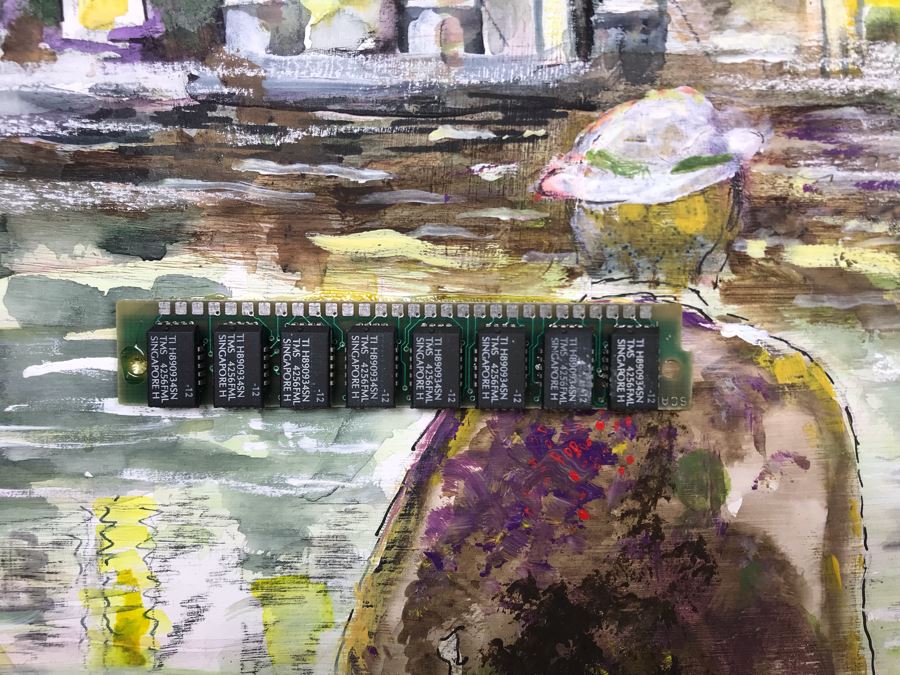 Original Signed Painting Titled 'Man With A Chip On His Shoulder' By Maria 'Van Den Haag' Becker 40W X 32H [Photo 6]