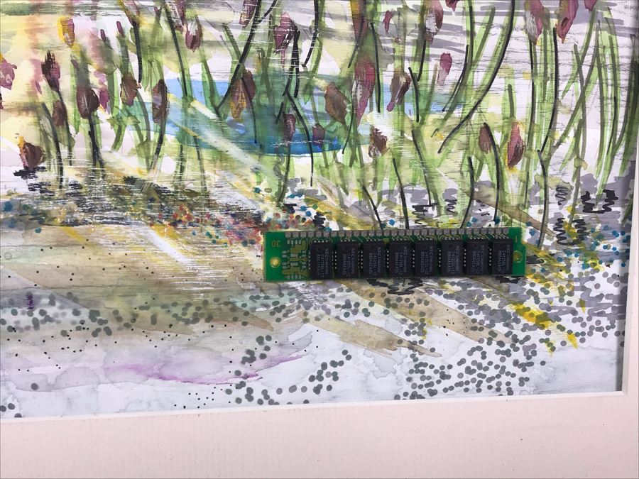 Original Signed Painting Titled 'Man With A Chip On His Shoulder' By Maria 'Van Den Haag' Becker 40W X 32H [Photo 9]