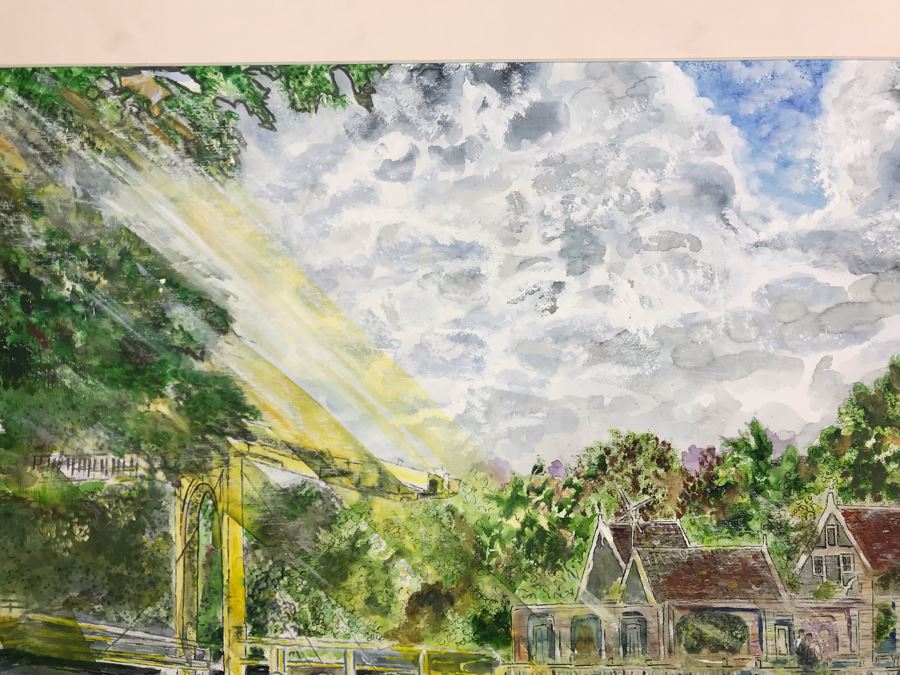 Original Signed Painting Titled 'Man With A Chip On His Shoulder' By Maria 'Van Den Haag' Becker 40W X 32H [Photo 11]