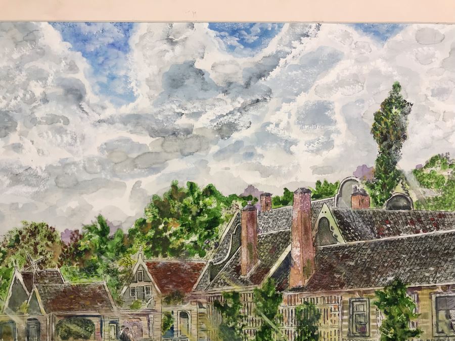 Original Signed Painting Titled 'Man With A Chip On His Shoulder' By Maria 'Van Den Haag' Becker 40W X 32H [Photo 12]