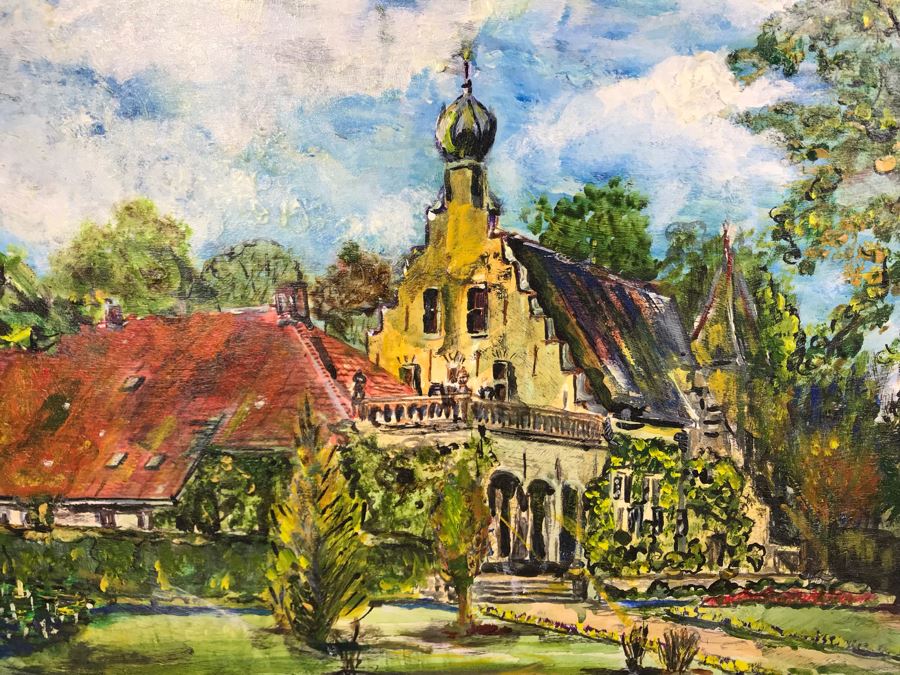 Original Signed Painting Of Holland By Maria 'Van Den Haag' Becker 22W X 18H [Photo 3]