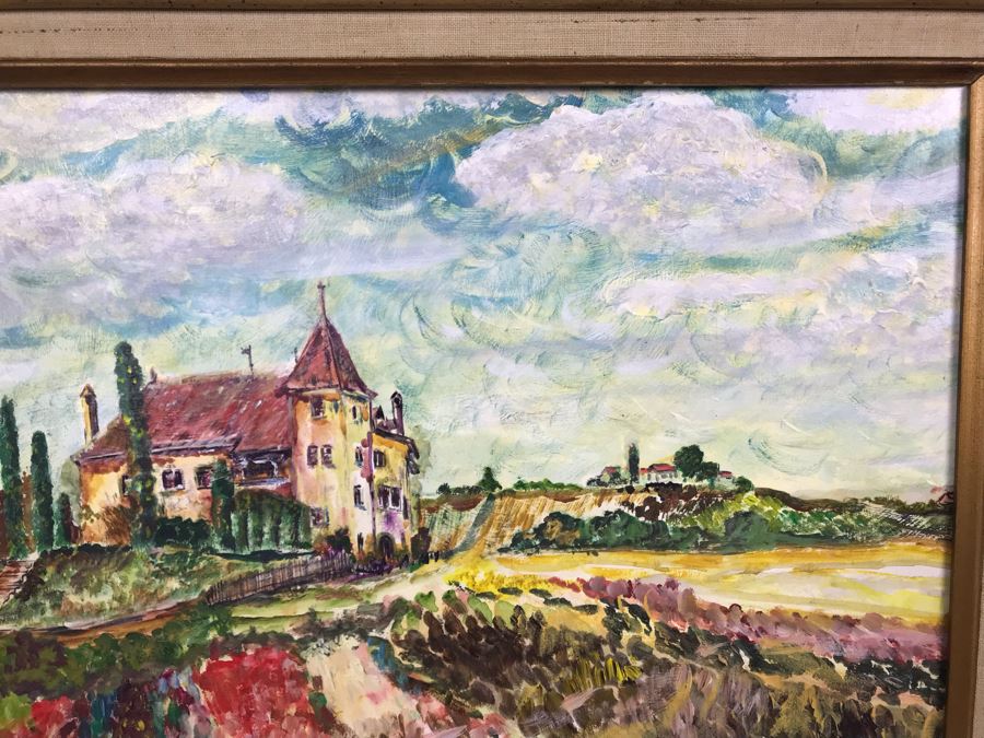 Original Signed Painting By Maria 'Van Den Haag' Becker 20W X 16H [Photo 5]