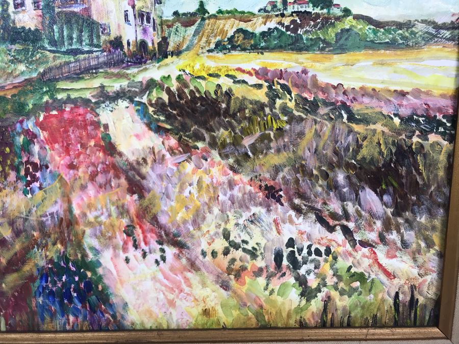 Original Signed Painting By Maria 'Van Den Haag' Becker 20W X 16H [Photo 10]