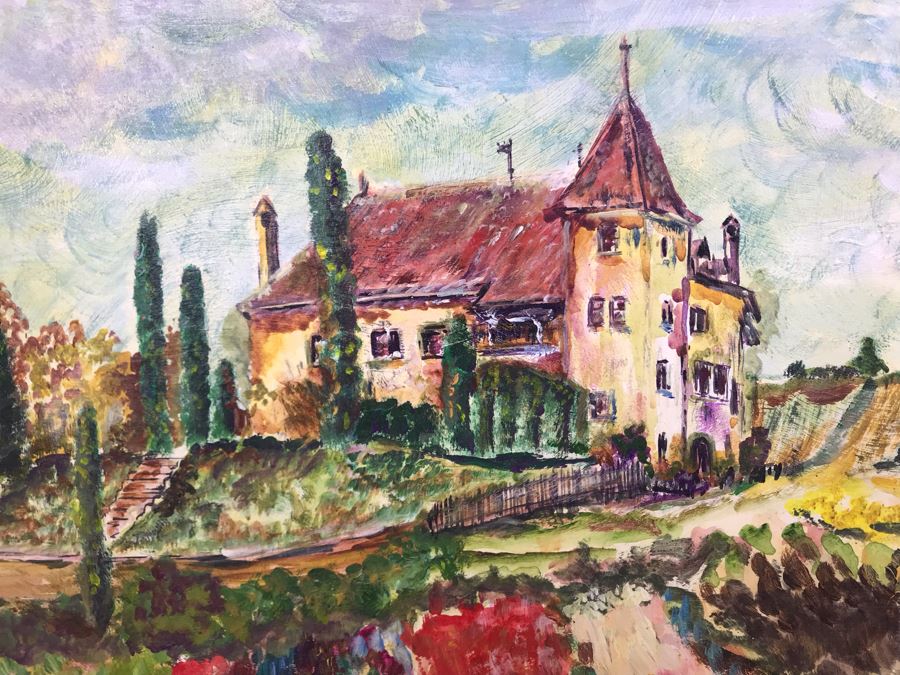 Original Signed Painting By Maria 'Van Den Haag' Becker 20W X 16H [Photo 6]