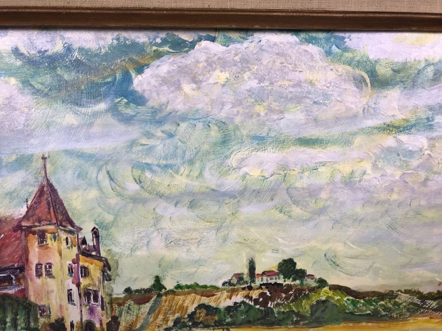 Original Signed Painting By Maria 'Van Den Haag' Becker 20W X 16H [Photo 7]