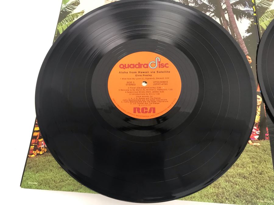 Elvis Aloha From Hawaii Via Satellite Quadradisc RCA 2-Record Set 1973 Gatefold [Photo 6]