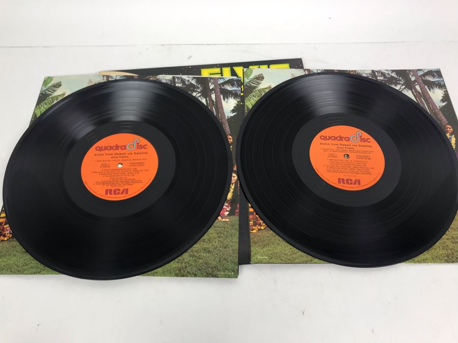 Elvis Aloha From Hawaii Via Satellite Quadradisc RCA 2-Record Set 1973 Gatefold [Photo 5]