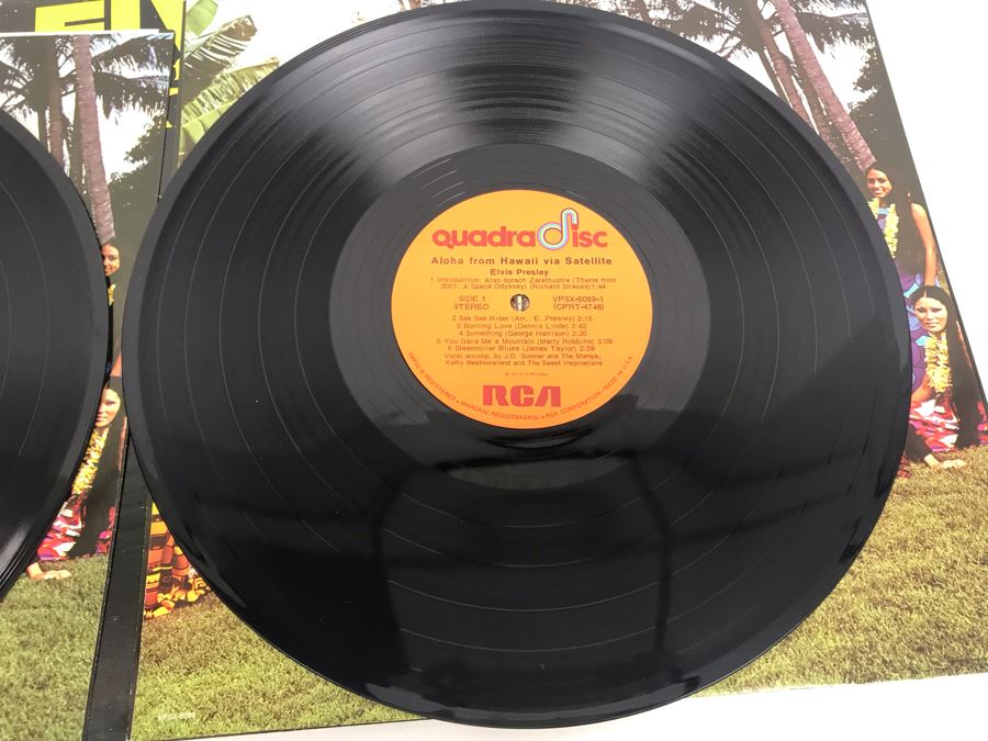Elvis Aloha From Hawaii Via Satellite Quadradisc RCA 2-Record Set 1973 Gatefold [Photo 7]