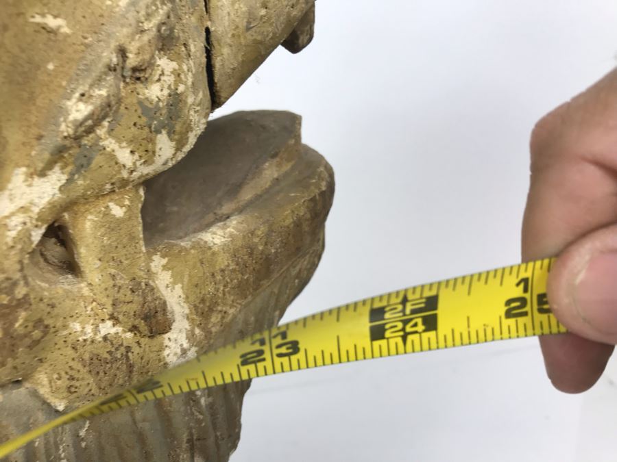 Old Chinese Large Hand Carved Wooden Turtle Sculpture With Writing On Turtle Shell 25W X 17D X 15H [Photo 27]