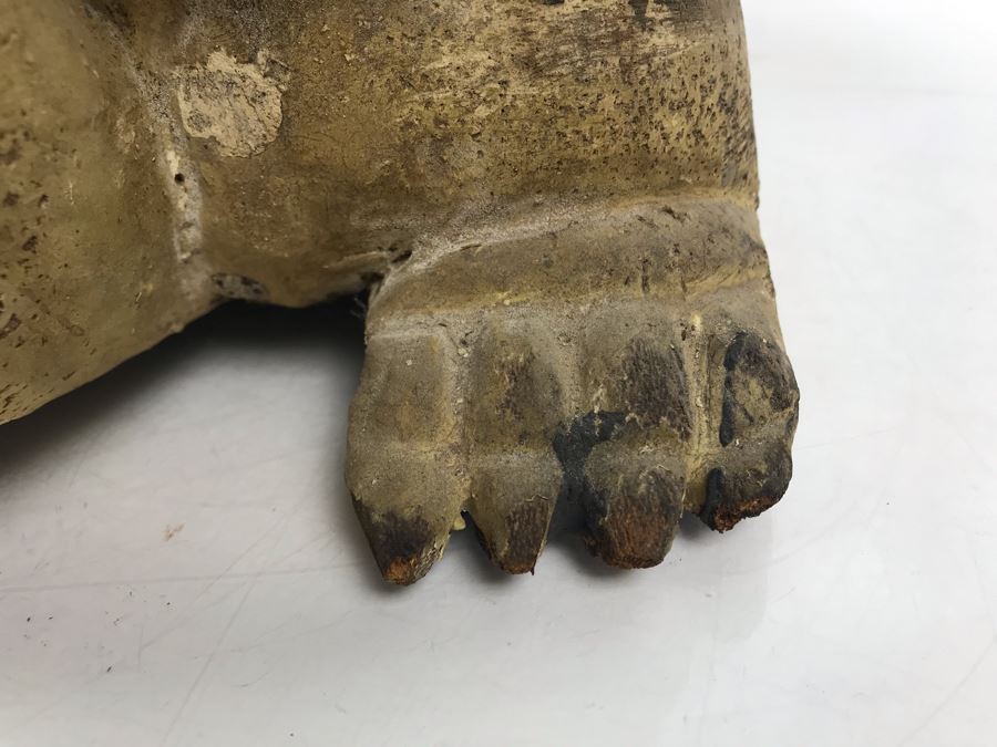 Old Chinese Large Hand Carved Wooden Turtle Sculpture With Writing On Turtle Shell 25W X 17D X 15H [Photo 24]