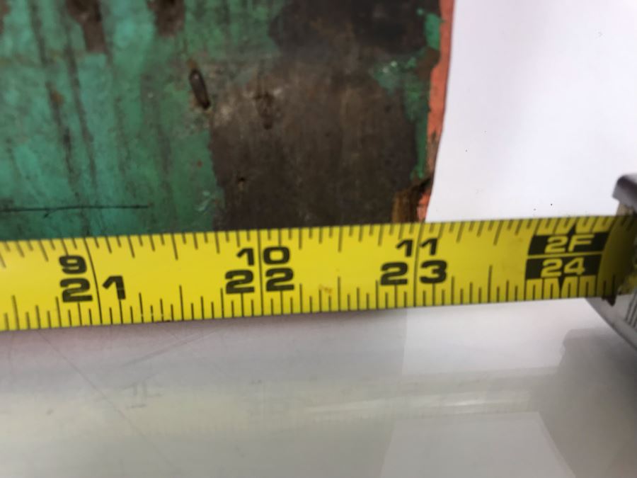 Vintage Shabby Chic Handpainted Folk Artwork Door 23W X 26.5H [Photo 12]