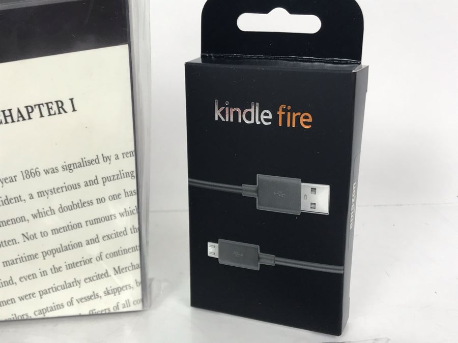 New Kindle Voyage E-Reader, Kindle Voyage Origami Leather Cover, Kindle Protective Cover And Kindle Fire Cord [Photo 11]