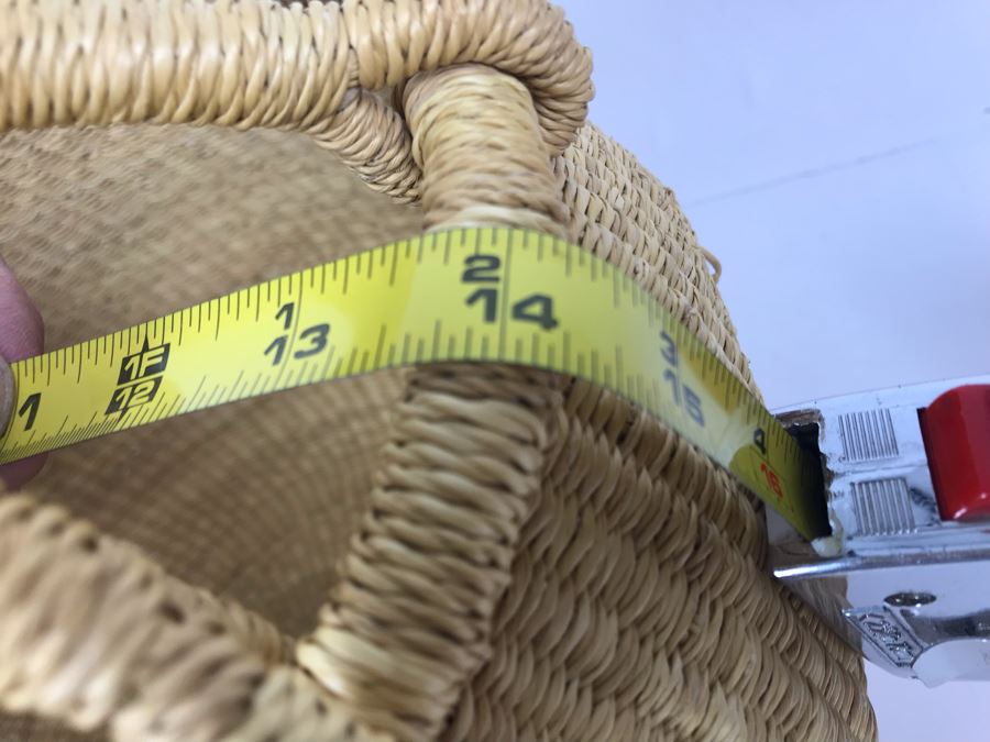 New Alaffia Authentic Market Basket Handwoven African Grass Basket With Tags [Photo 7]