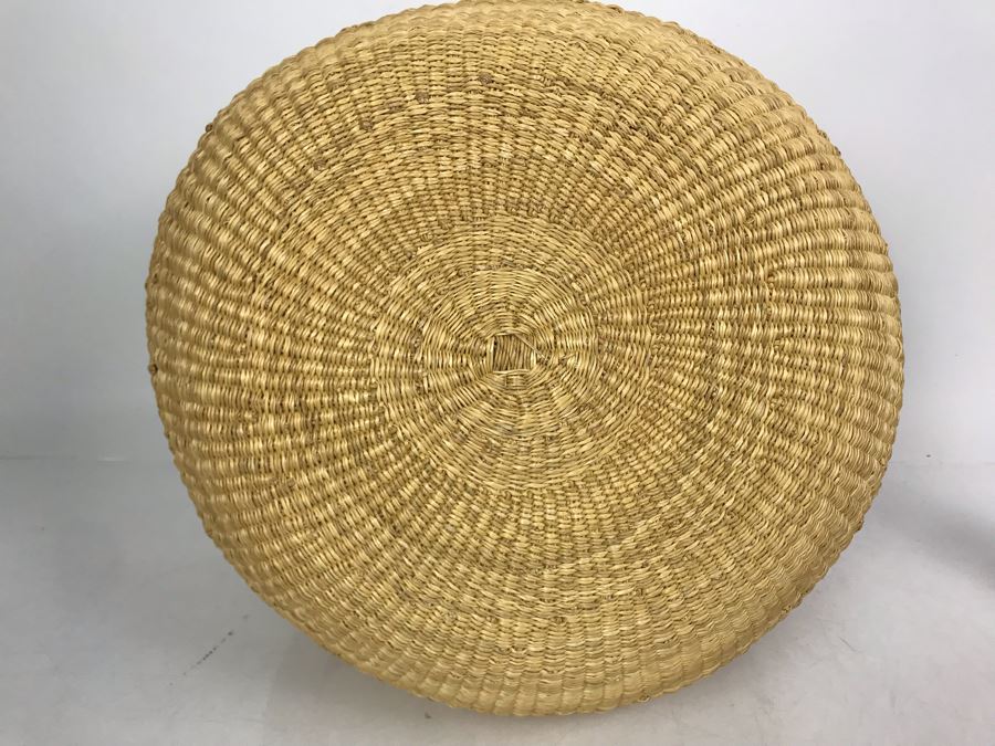 New Alaffia Authentic Market Basket Handwoven African Grass Basket With Tags [Photo 6]