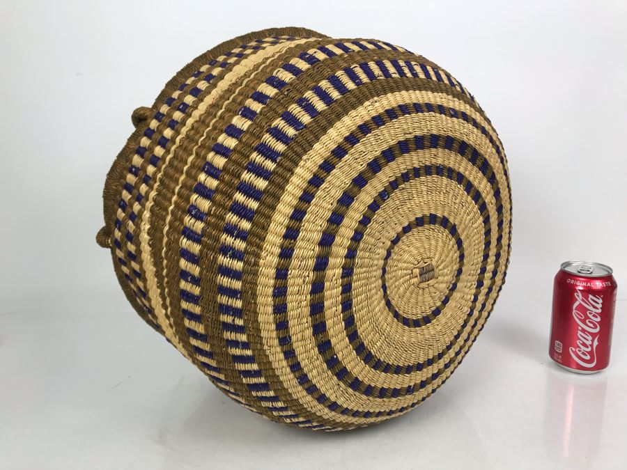 Alaffia Authentic Market Basket Handwoven African Grass Basket [Photo 5]