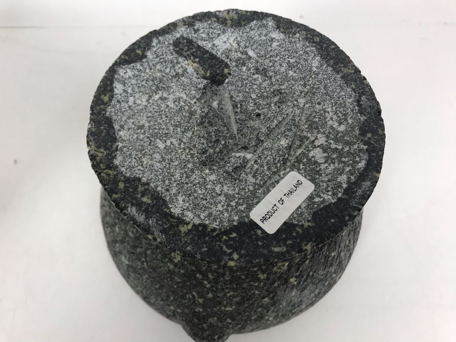 Pair Of Mortars And Pestles - White Marble Made In Italy [Photo 9]