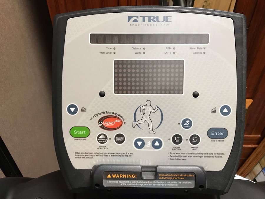 True Fitness ES700 Elliptical Workout Machine Like New - Retails $4,299