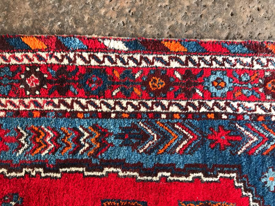 Vintage Hand Woven Iranian Persian Area Rug 100% Virgin Lamb Wool Pile 7 X 5 [Photo 12]