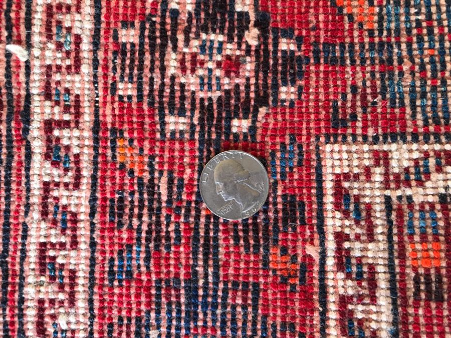 Vintage Hand Woven Iranian Persian Area Rug 100% Virgin Lamb Wool Pile 7 X 5 [Photo 16]