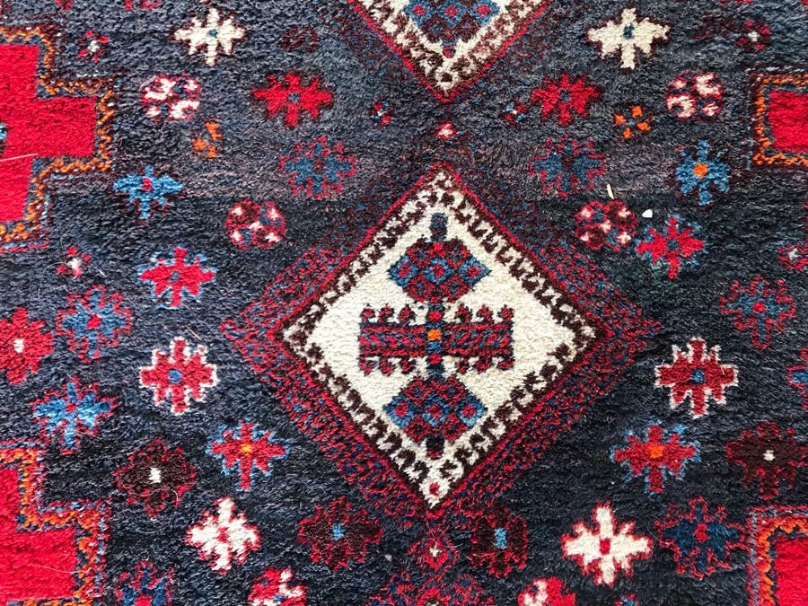 Vintage Hand Woven Iranian Persian Area Rug 100% Virgin Lamb Wool Pile 7 X 5 [Photo 11]