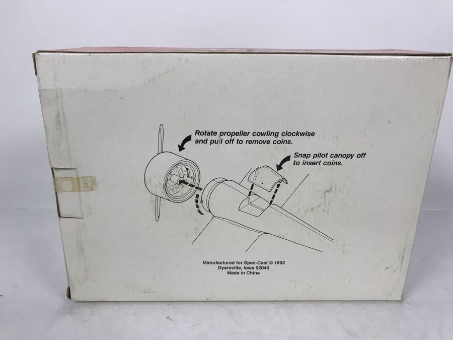 New Old Stock Collector Series Texaco Vintage Airplane Bank Travel Air Mystery Ship 1st In Series - Estimate $240 [Photo 4]