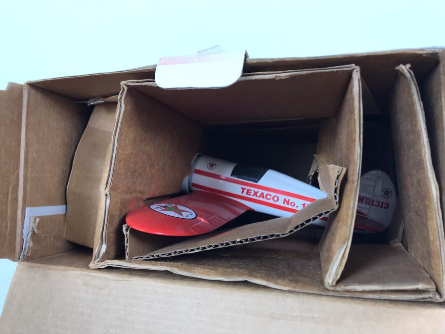 New Old Stock Collector Series Texaco Vintage Airplane Bank Travel Air Mystery Ship 1st In Series - Estimate $240 [Photo 6]