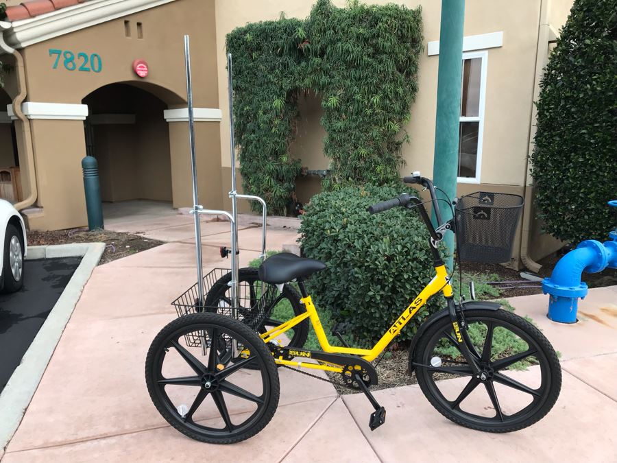 JUST ADDED - Atlas Cargo Trike Tricycle By Sun Bicycles Rarely Used Retails $570 [Photo 3]