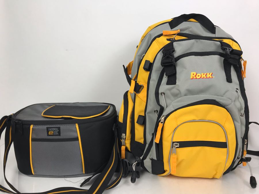 JUST ADDED - Rokk Backpack And Soft Thermos E5 With Strap