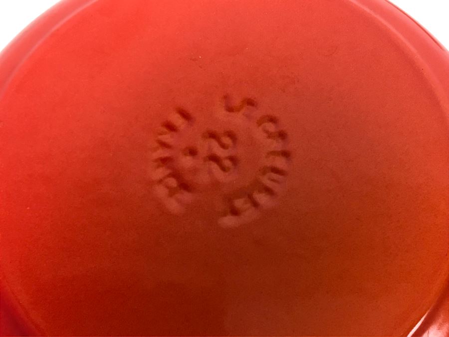 JUST ADDED - New Le Creuset Multifuction Pan 2.5Qt Orange Cast Iron Enamel Pot Retails $285 [Photo 7]