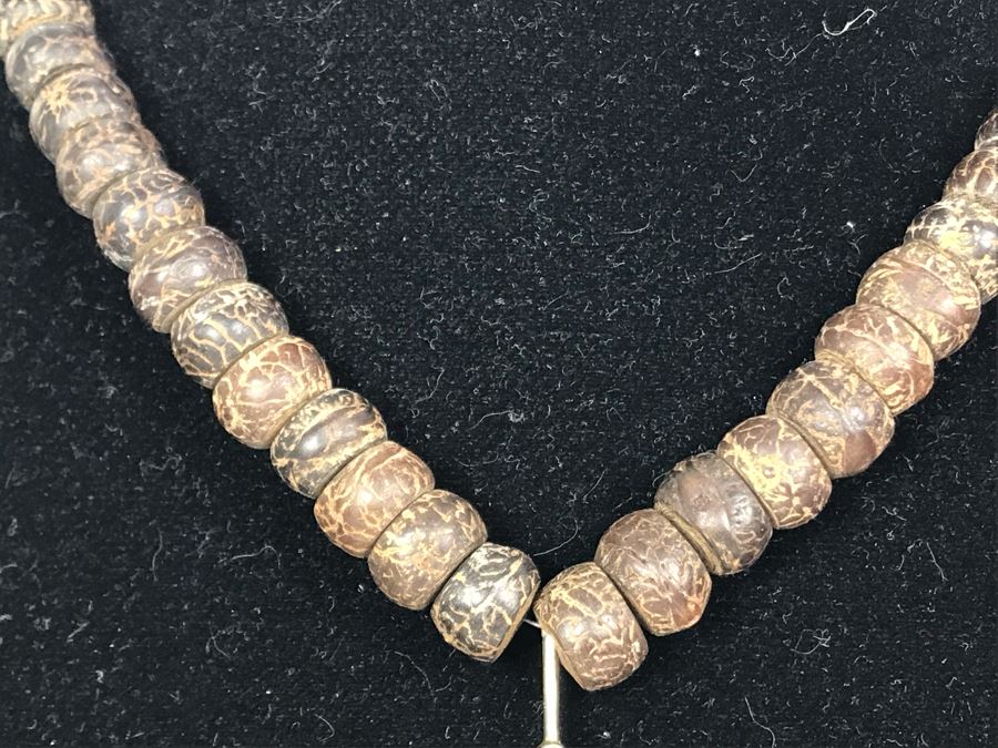 JUST ADDED - Fossil Stone Pendant Sterling Silver Necklace [Photo 6]