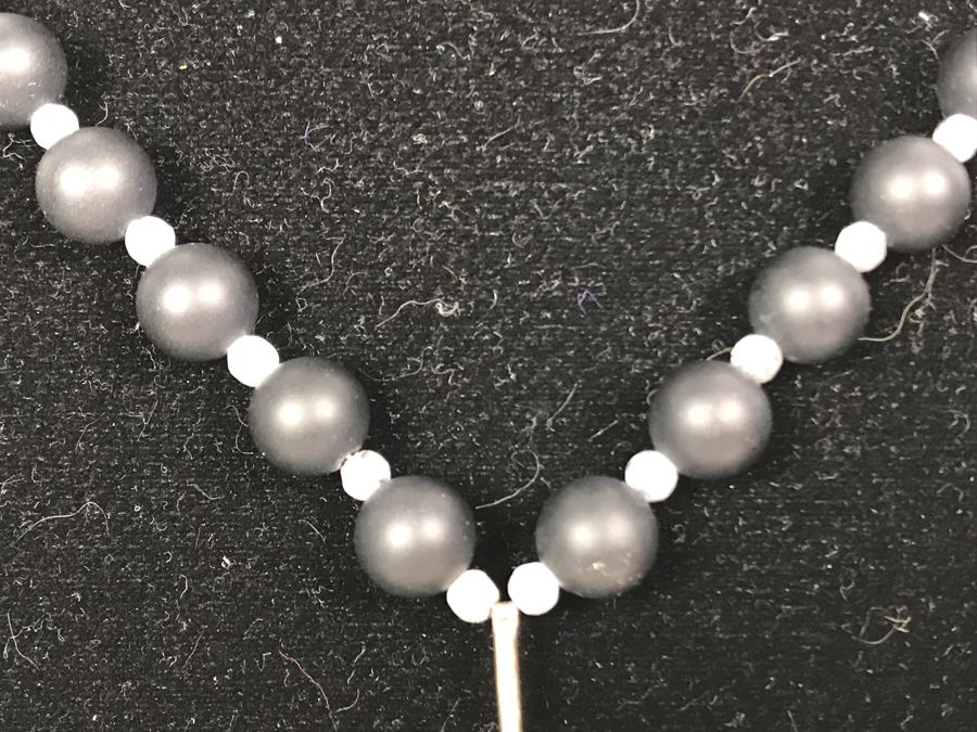 JUST ADDED - Fossil Stone Pendant Sterling Silver Necklace [Photo 7]