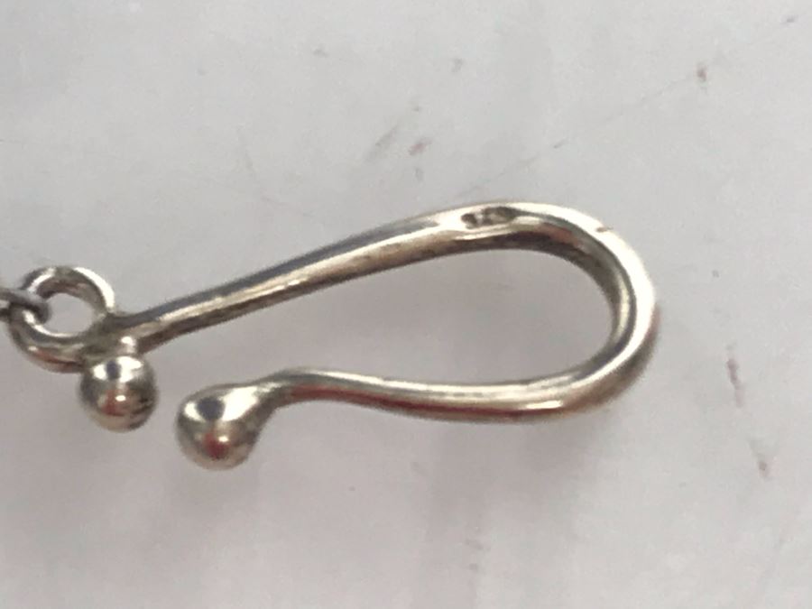 JUST ADDED - Blue Pearl Pendant, Sterling Silver And Polished Stone Necklace [Photo 9]