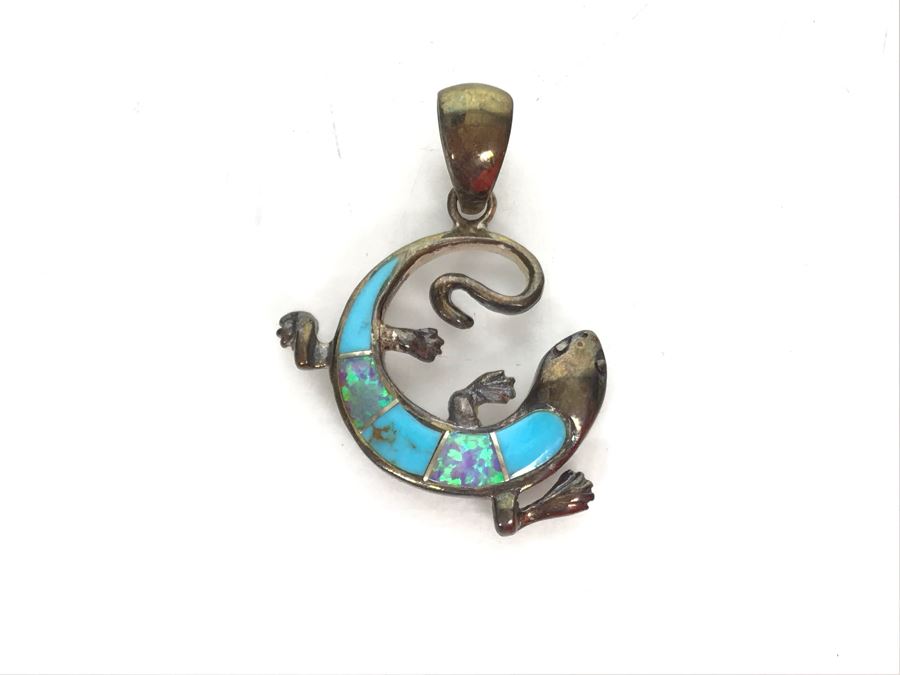 JUST ADDED - Sterling Silver Inlay Pendant 9g [Photo 2]