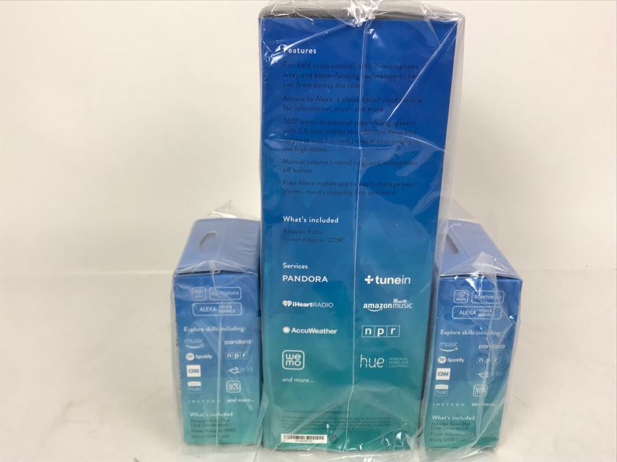 JUST ADDED - New Amazon Echo With (2) New Amazon Echo Dot [Photo 6]