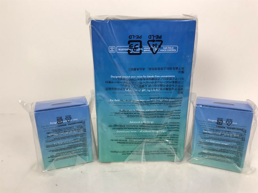 JUST ADDED - New Amazon Echo With (2) New Amazon Echo Dot [Photo 3]