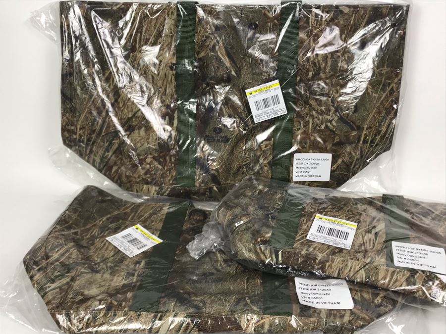 JUST ADDED - Set Of (3) New Mossy Oak Duk Blind Camoflauge Zippered ...