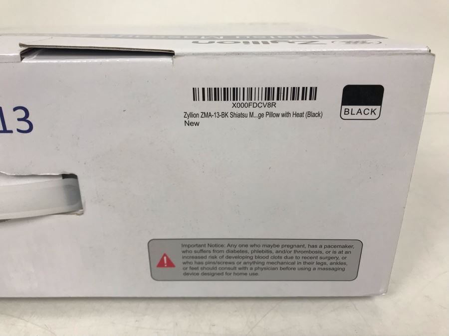 JUST ADDED - New Zyllion Shiatsu Massage Pillow With Heat [Photo 4]